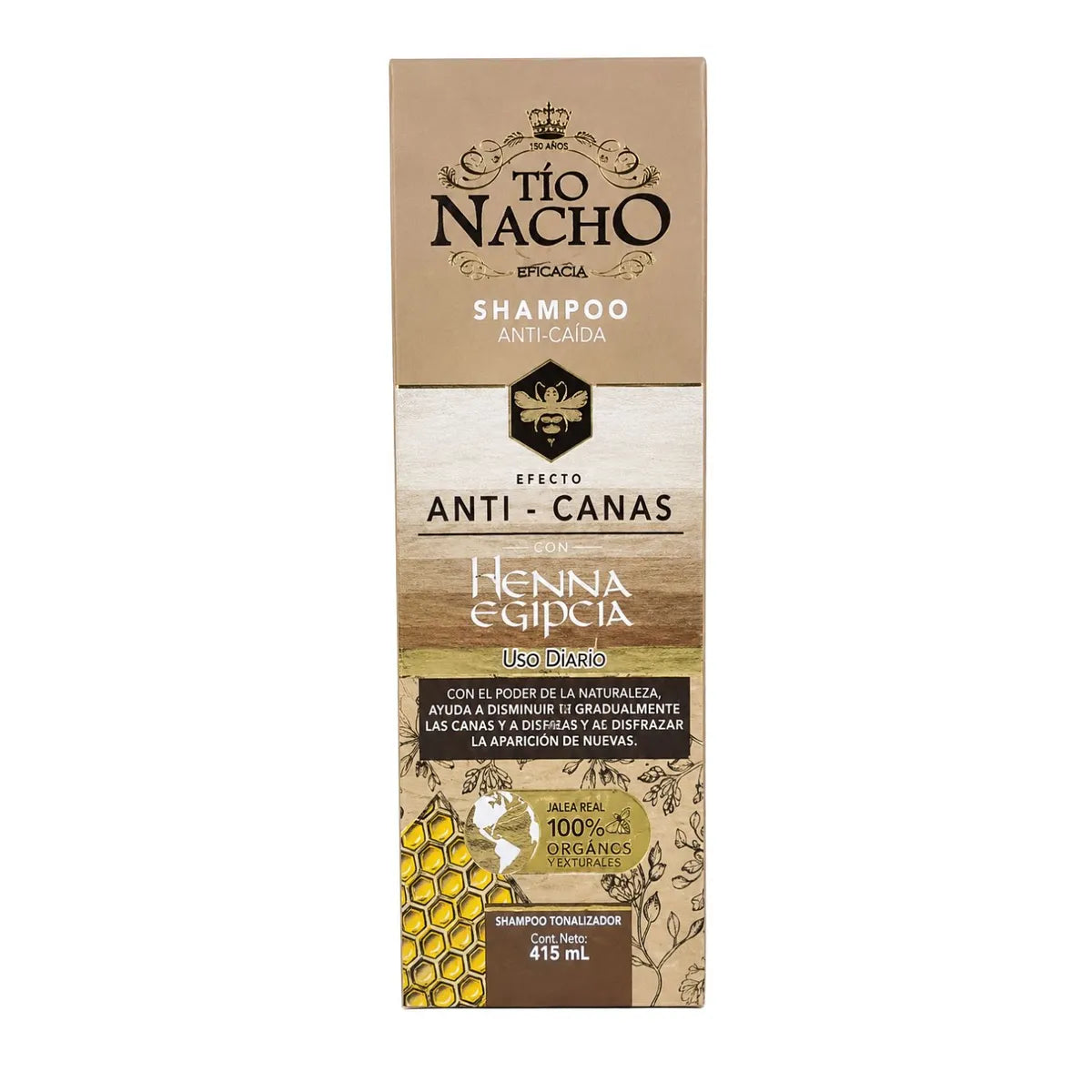Shampoo Tío Nacho Anti-Canas Frasco 415 ml